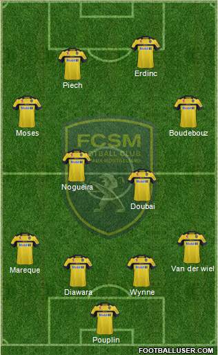 FC Sochaux-Montbéliard Formation 2013