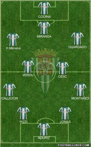 Córdoba C.F., S.A.D. Formation 2013