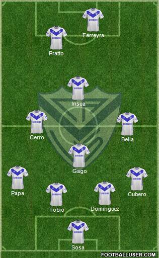 Vélez Sarsfield Formation 2013