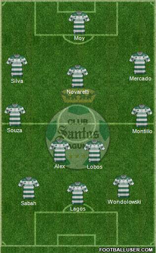 Club Deportivo Santos Laguna Formation 2013