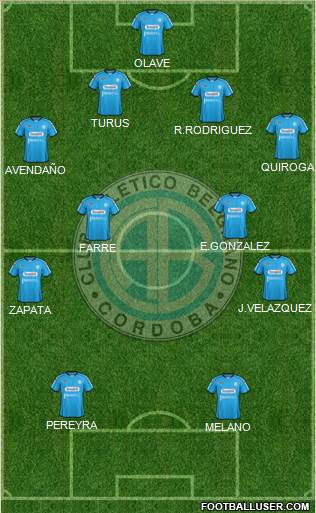 Belgrano de Córdoba Formation 2013