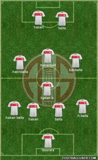 Antalyaspor A.S. Formation 2013