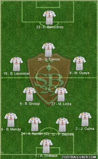 Stade Brestois 29 Formation 2013