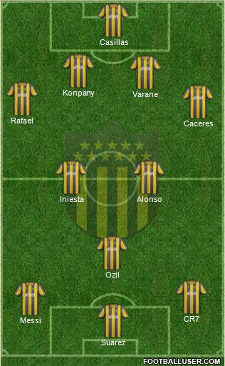 Club Atlético Peñarol Formation 2013