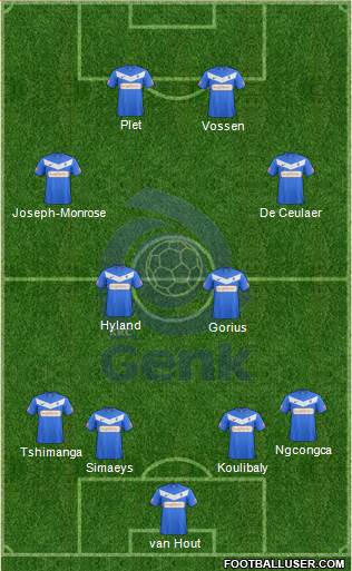 K Racing Club Genk Formation 2013