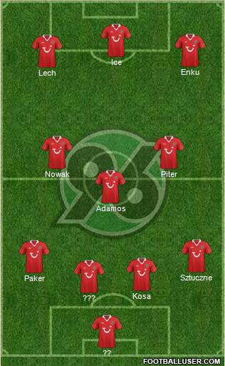 Hannover 96 Formation 2013