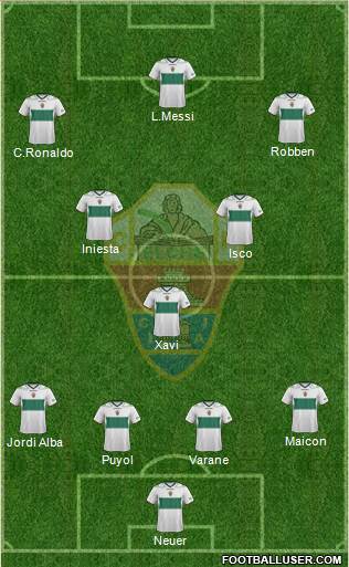 Elche C.F., S.A.D. Formation 2013