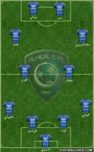 Al-Hilal (KSA) Formation 2013