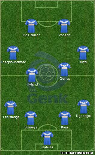 K Racing Club Genk Formation 2013