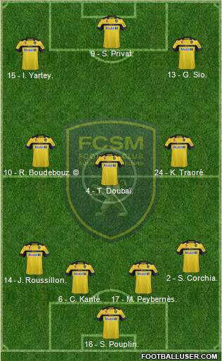 FC Sochaux-Montbéliard Formation 2013