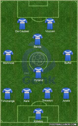 K Racing Club Genk Formation 2013