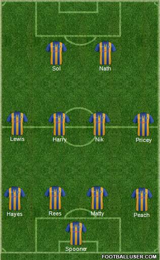 Shrewsbury Town Formation 2013