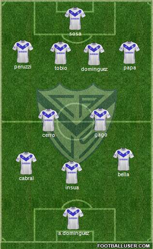 Vélez Sarsfield Formation 2013