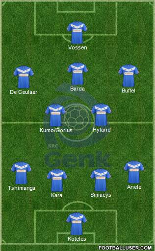 K Racing Club Genk Formation 2013