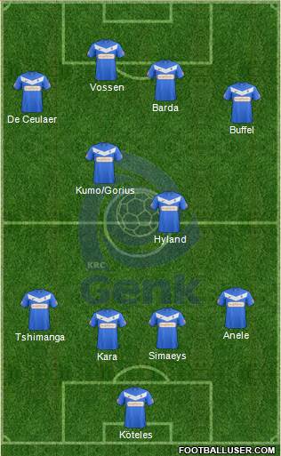 K Racing Club Genk Formation 2013