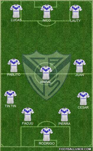 Vélez Sarsfield Formation 2013