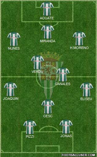 Córdoba C.F., S.A.D. Formation 2013