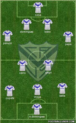 Vélez Sarsfield Formation 2013