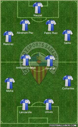 C.E. Sabadell Formation 2013