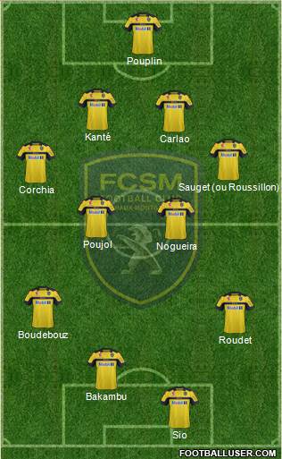 FC Sochaux-Montbéliard Formation 2013