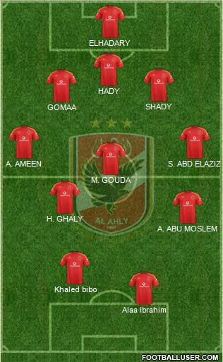 Al-Ahly Sporting Club Formation 2013