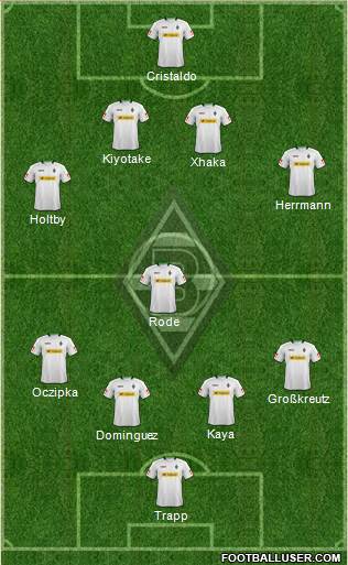 Borussia Mönchengladbach Formation 2013