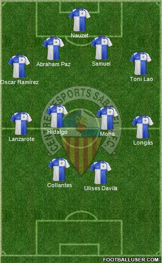 C.E. Sabadell Formation 2013