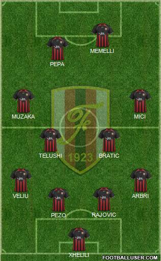 KS Flamurtari Vlorë Formation 2013