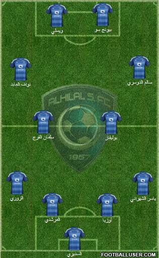 Al-Hilal (KSA) Formation 2013