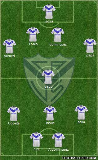 Vélez Sarsfield Formation 2013