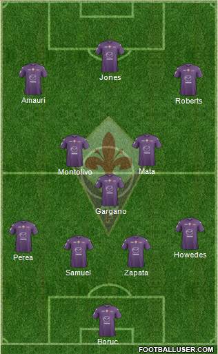 Fiorentina Formation 2013