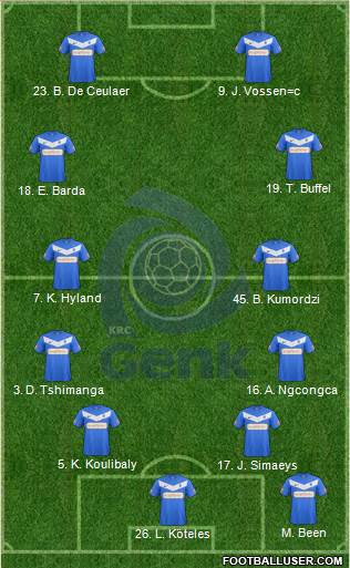 K Racing Club Genk Formation 2013