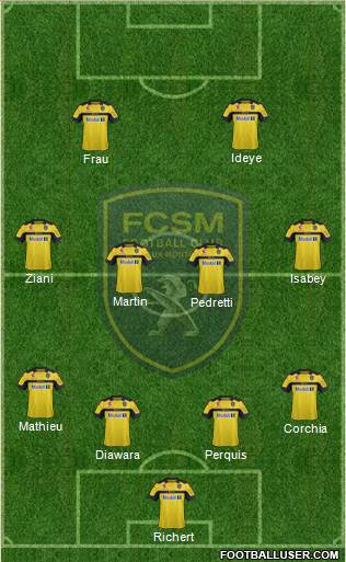 FC Sochaux-Montbéliard Formation 2013