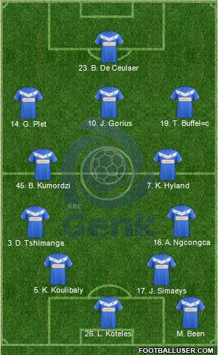 K Racing Club Genk Formation 2013