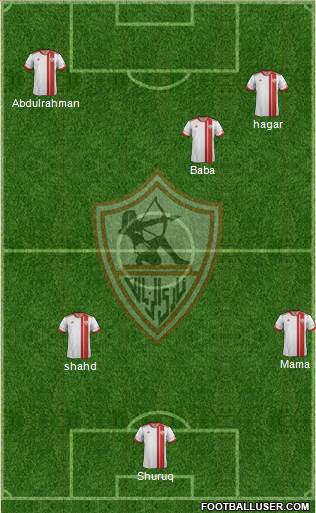 Zamalek Sporting Club Formation 2013