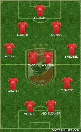 Al-Ahly Sporting Club Formation 2013