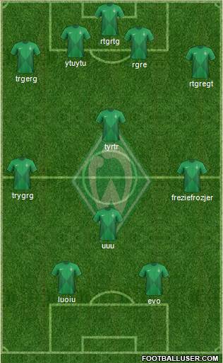 Werder Bremen Formation 2013