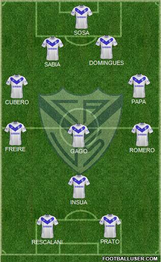 Vélez Sarsfield Formation 2013