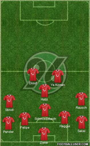 Hannover 96 Formation 2013