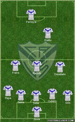 Vélez Sarsfield Formation 2013