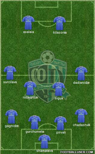 Dinamo Tbilisi Formation 2013