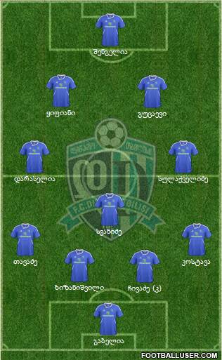 Dinamo Tbilisi Formation 2013