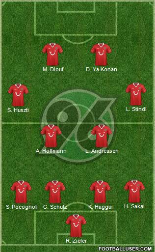 Hannover 96 Formation 2013