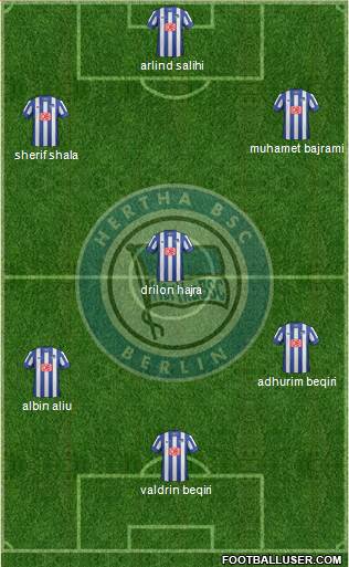 Hertha BSC Berlin Formation 2013