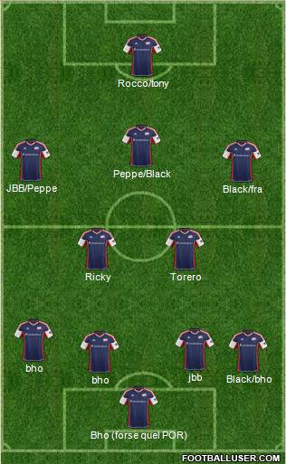 New England Revolution Formation 2013