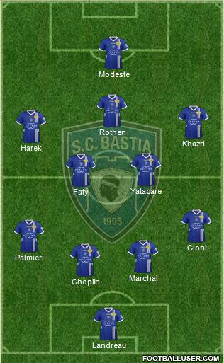 Sporting Club Bastia Formation 2013