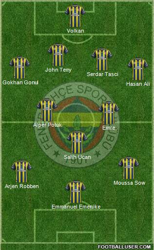 Fenerbahçe SK Formation 2013