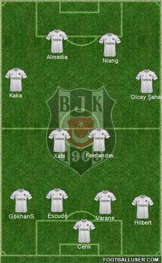 Besiktas JK Formation 2013