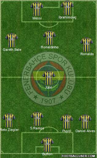 Fenerbahçe SK Formation 2013