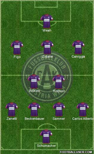 FK Austria Wien Formation 2013